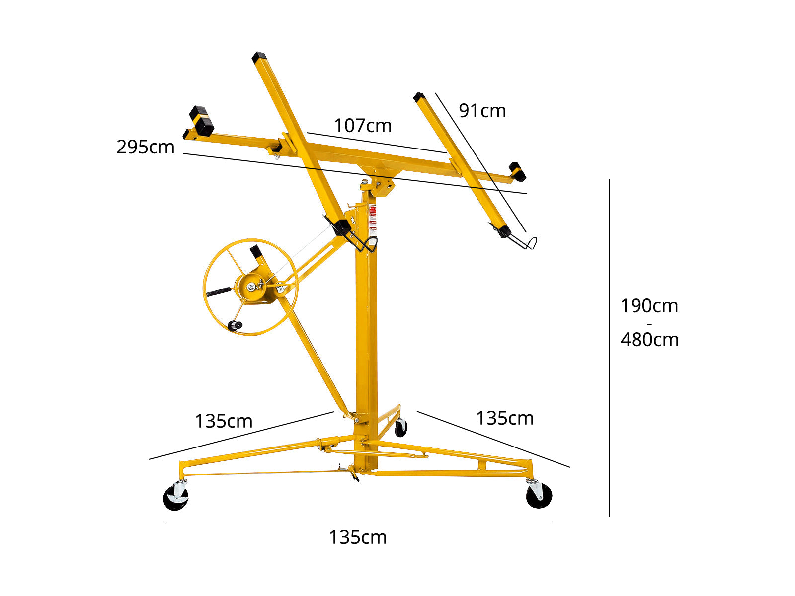 Drywall Lifter - 16 Ft