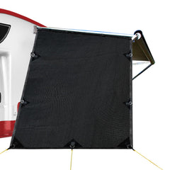 Black Caravan Privacy Screen 1.95 x 2.2M  Wall or Side Sun Shade Roll Out