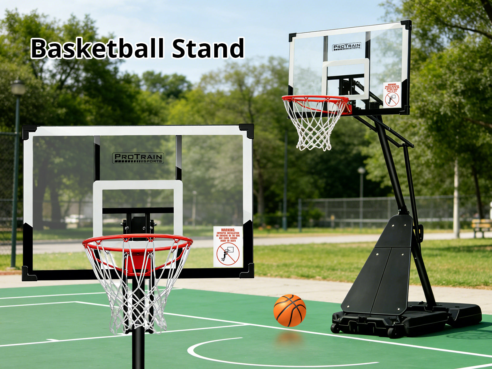 Adjustable Portable Basketball Stand Hoop S255W