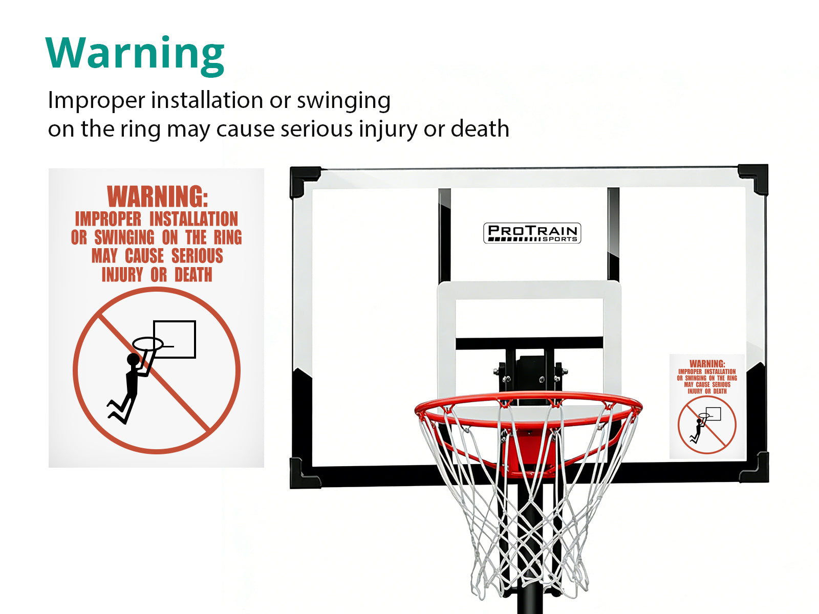 Adjustable Portable Basketball Stand Hoop S255W