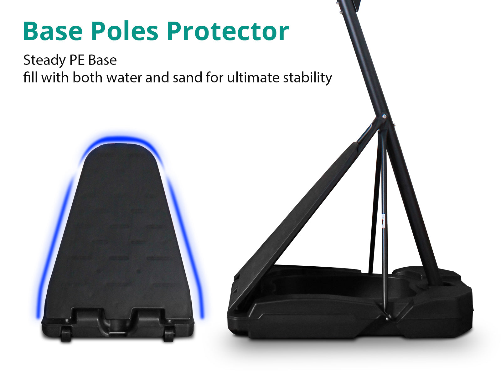Adjustable Portable Basketball Stand Hoop - 3.05 m