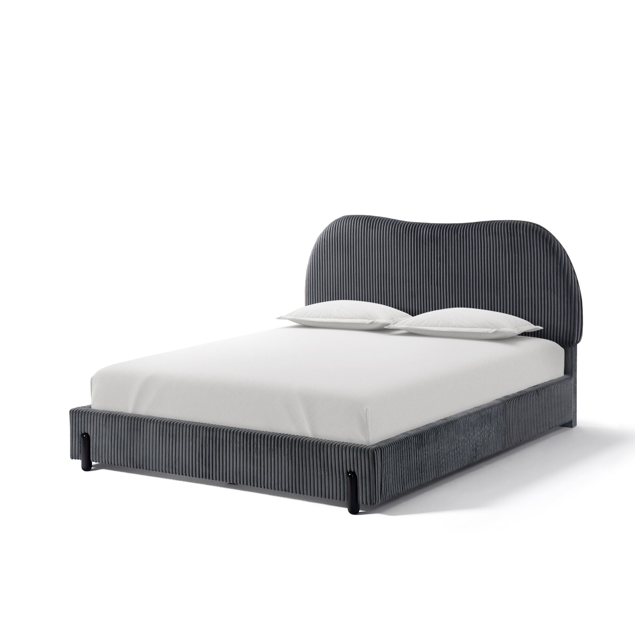 Arna Bed Frame Grey & MEM23 Mattress - Double