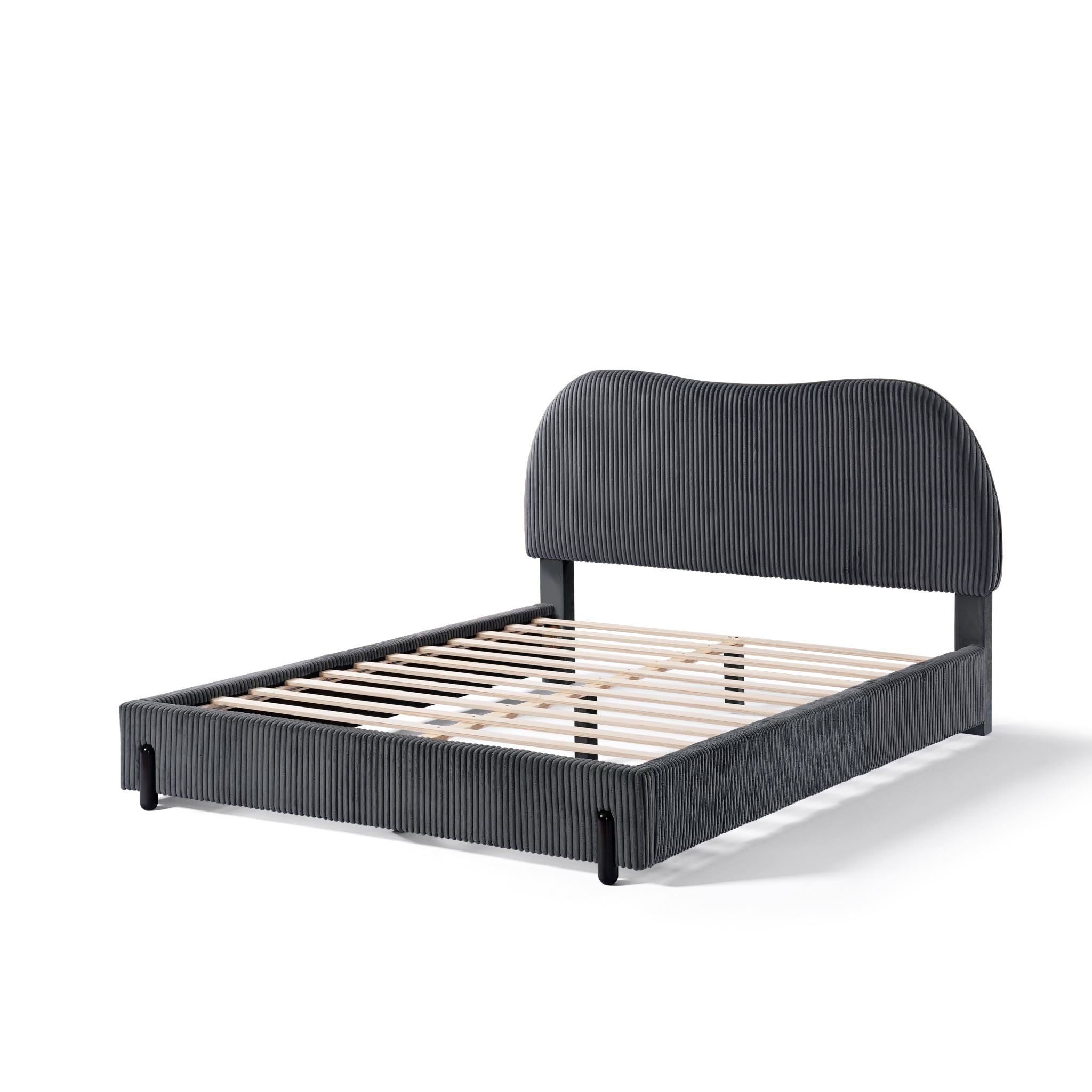 Arna Bed Frame Grey & MEM23 Mattress - Double