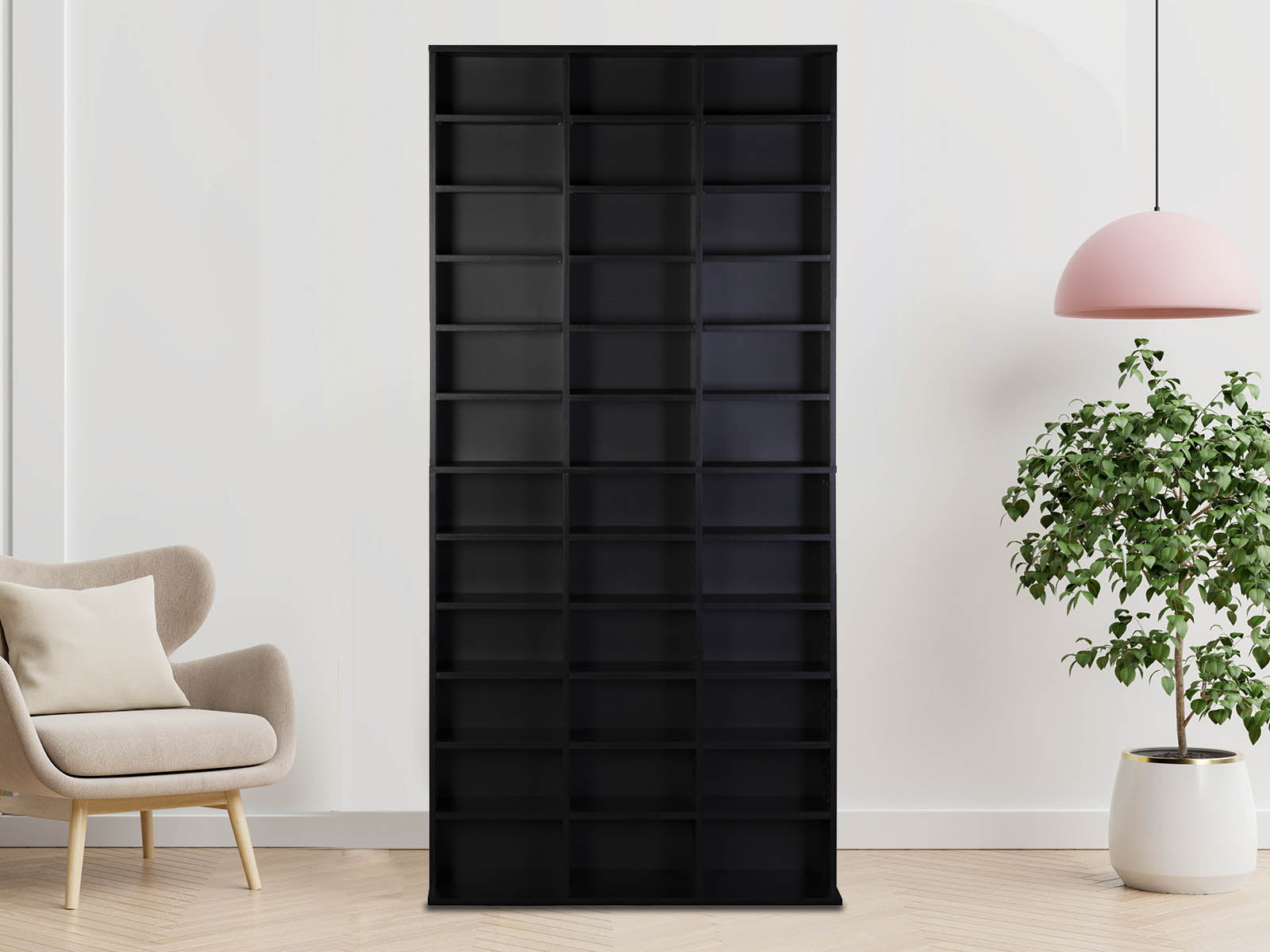 CD/DVD Storage Shelf - Black