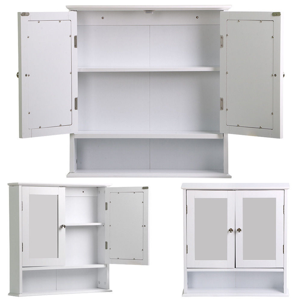 Bathroom Wall-Mounted Cabinet with Mirror