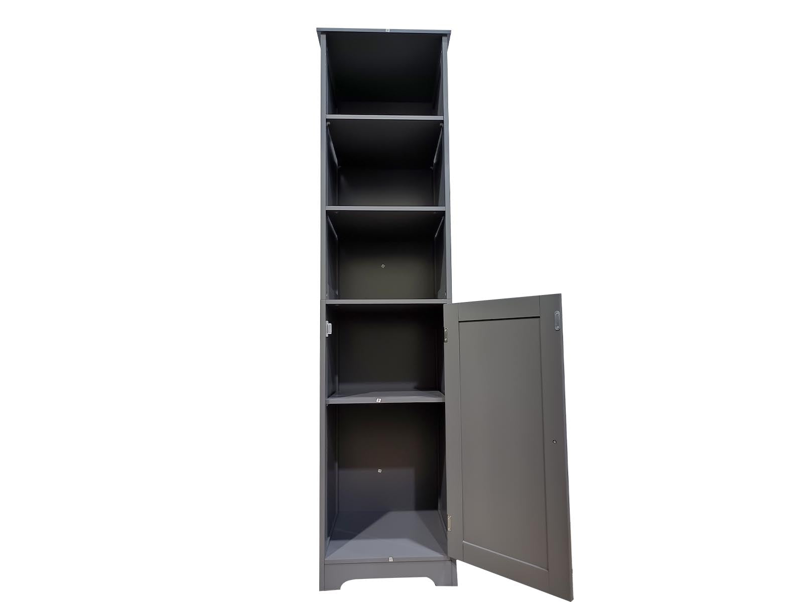 Bathroom Tower Cabinet - Grey