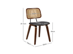 Dining Chair Woven Rattan
