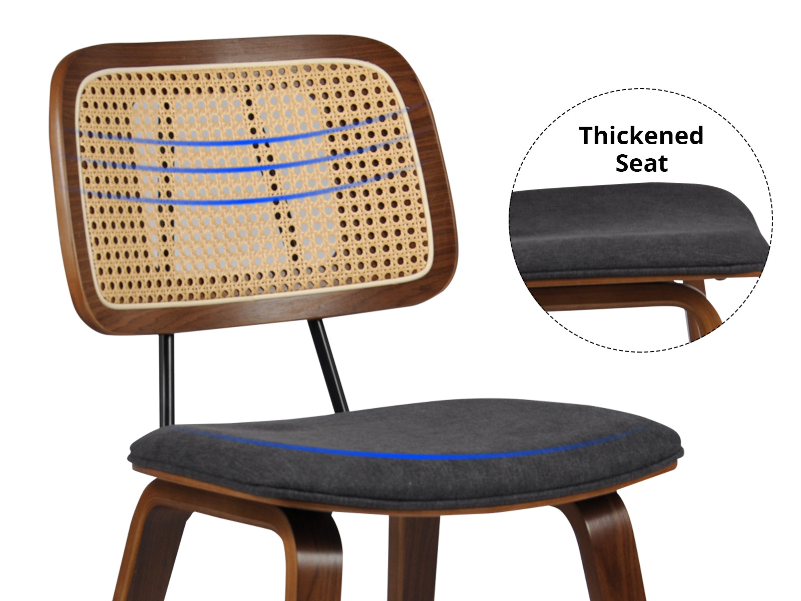 Dining Chair Woven Rattan