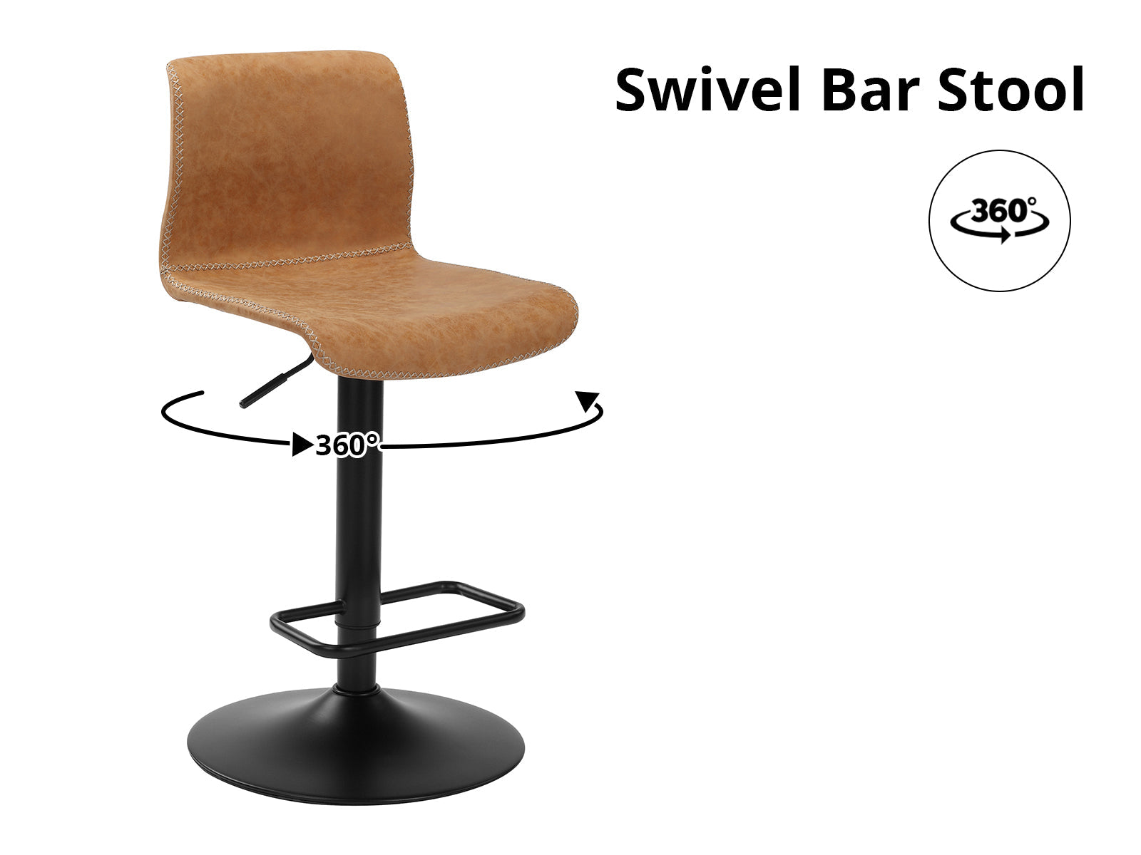 DS Boston Adjustable Bar Stool - Set of 2