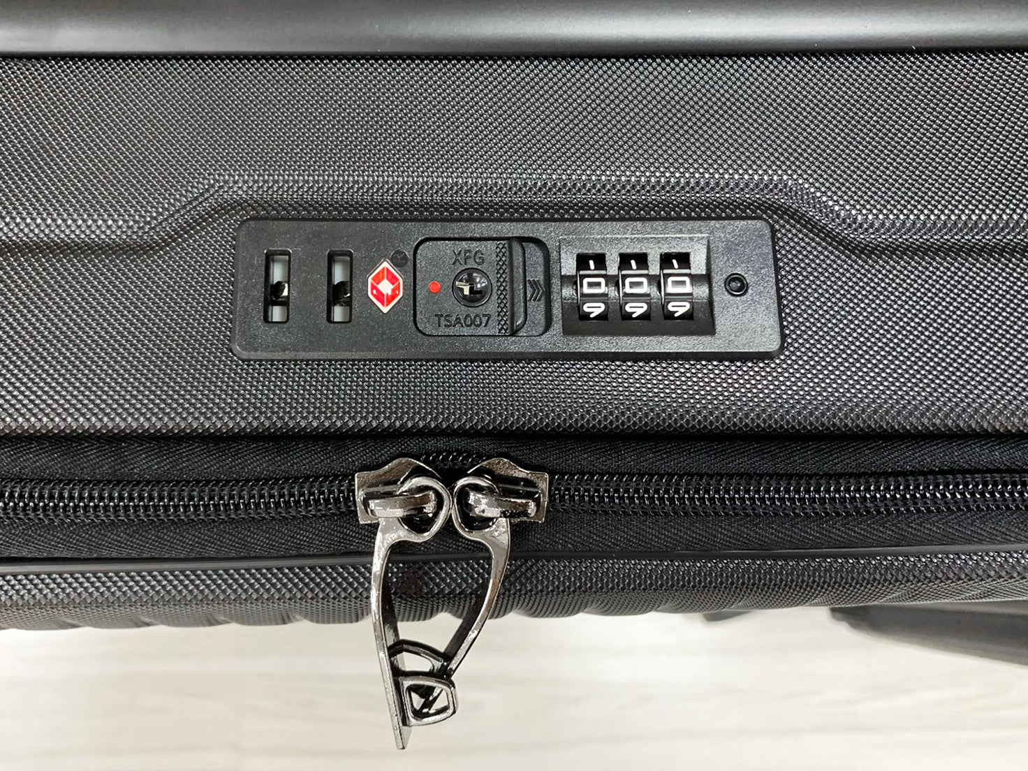 3-Piece Front Open Luggage Set – Black