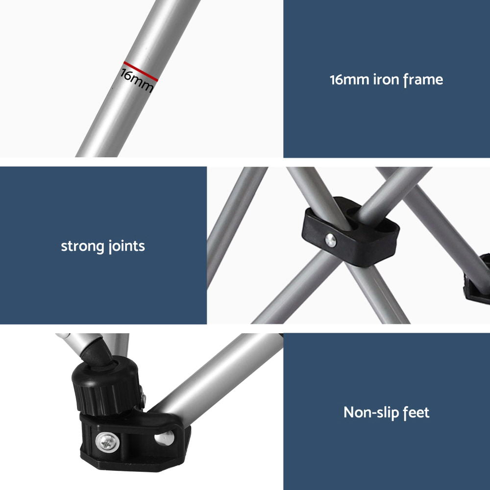Camping Chair Reclining Adjustable Portable Outdoor Folding Lightweigh
