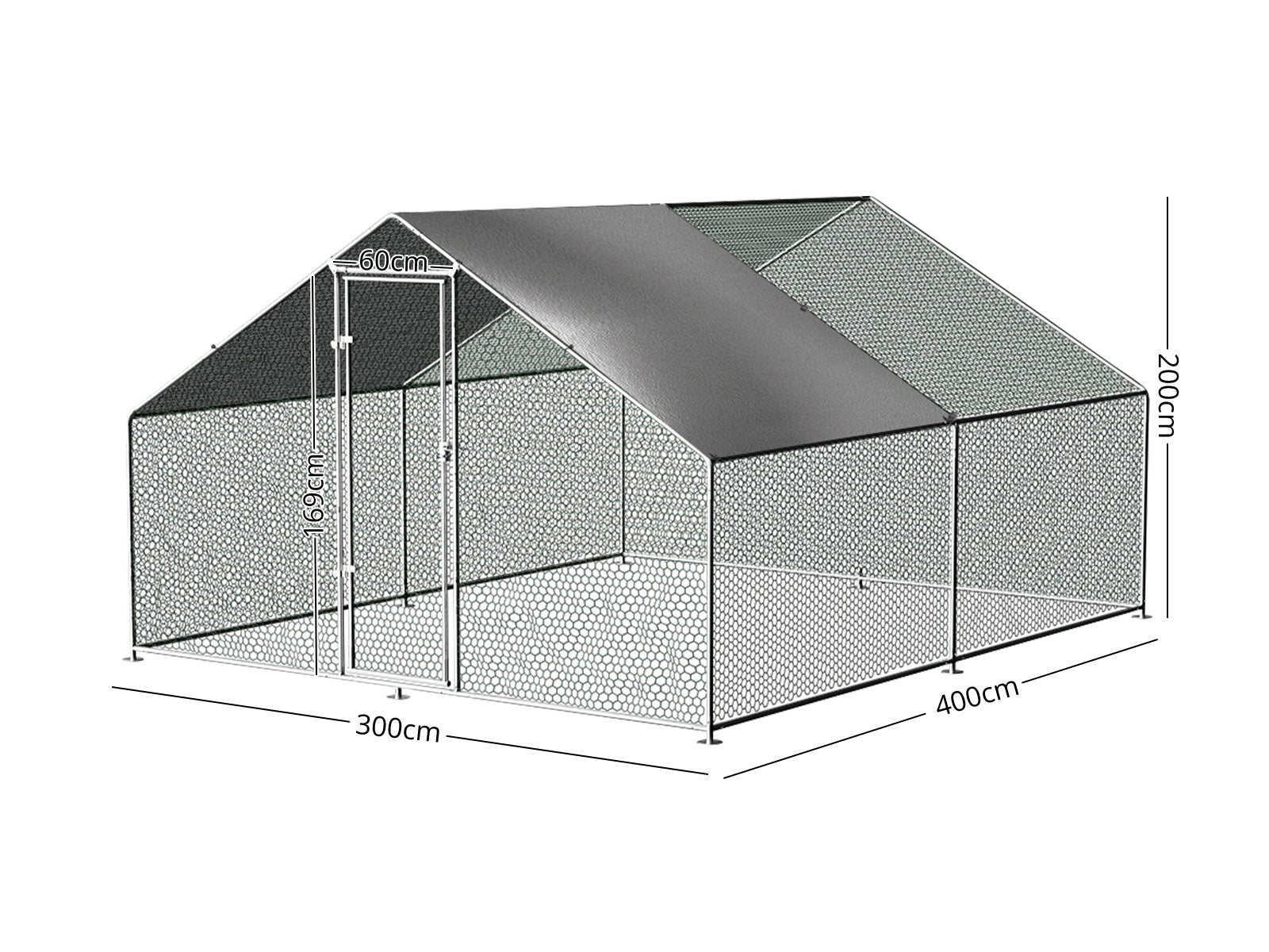 Chicken coop 25mm 3x4x2m