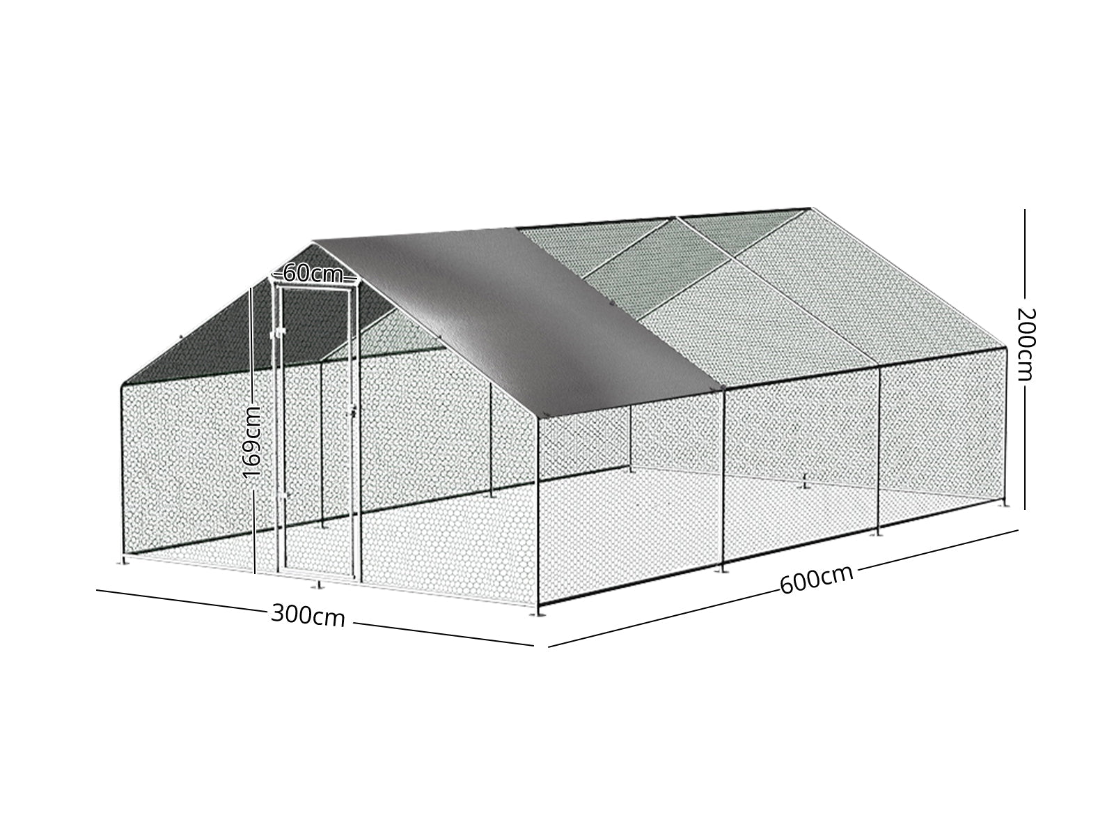 Chicken coop 25mm 3x6x2m