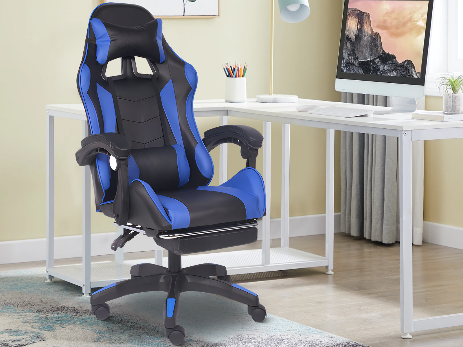 Chano Deluxe Gaming Chair - Blue