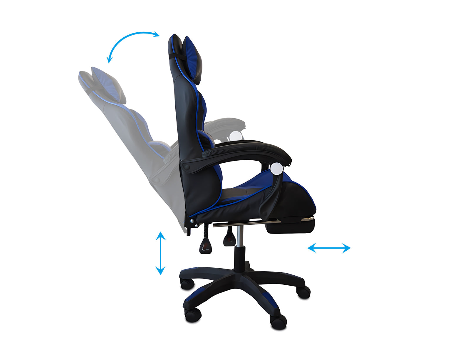 Chano Deluxe Gaming Chair - Blue