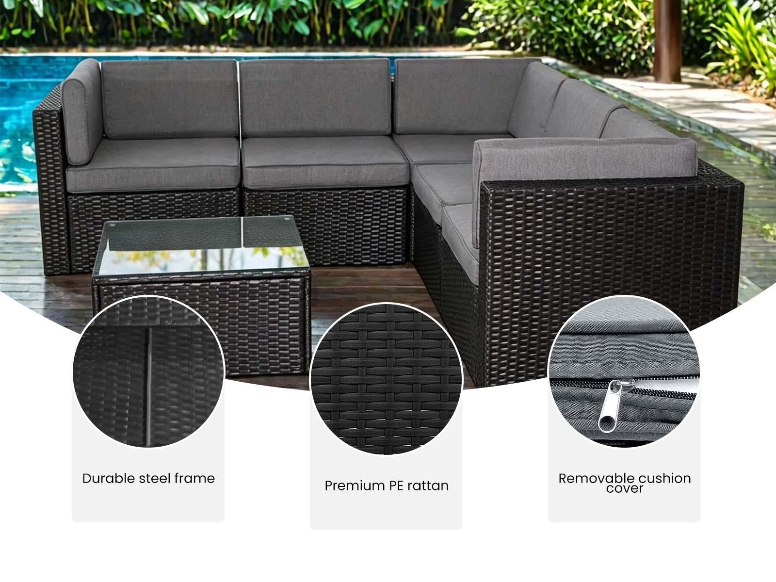 DS Avoca 6-Piece Patio Set