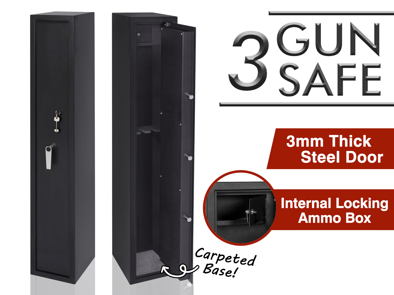 3 Gun Safe Cabinet