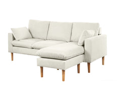 Darius Corner Sofa Linen - Cream