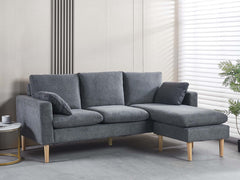 Darius Corner Sofa Linen - Grey
