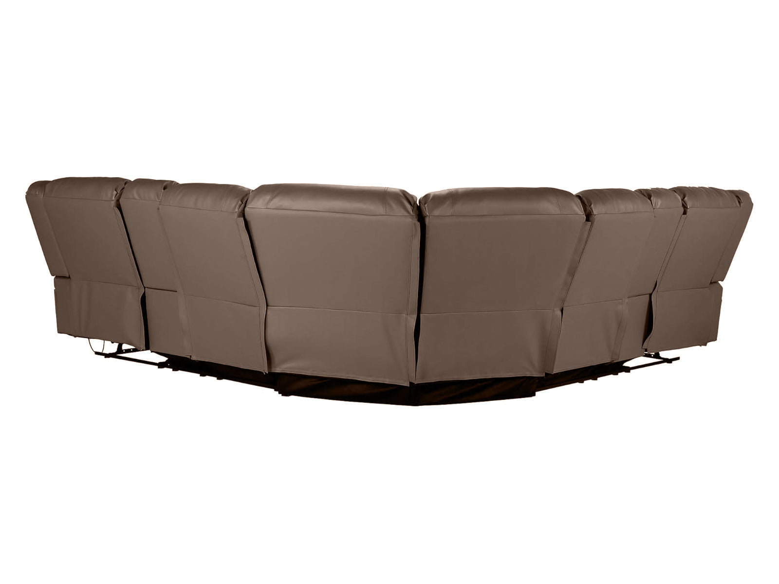 Caetlin PU Leather Recliner Sofa Set - Brown