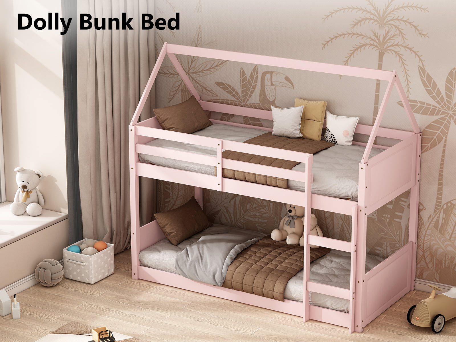 Dolly Bunk Bed & Bon10 Mattress Single x2