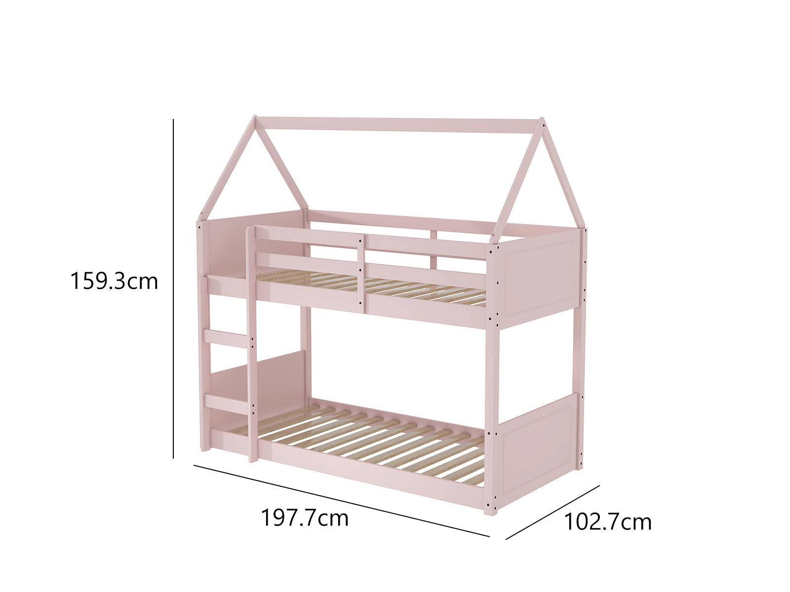 Dolly Bunk Bed & Bon10 Mattress Single x2