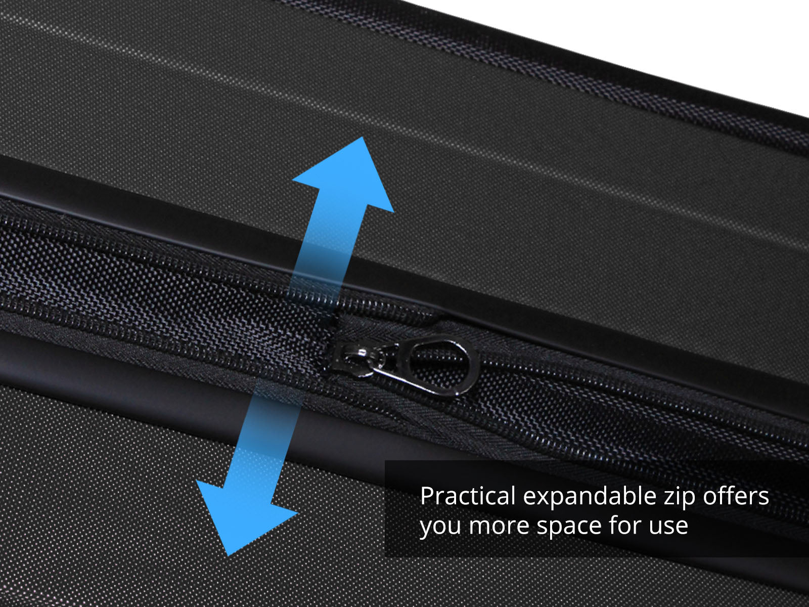3-Piece Front Open Luggage Set – Black