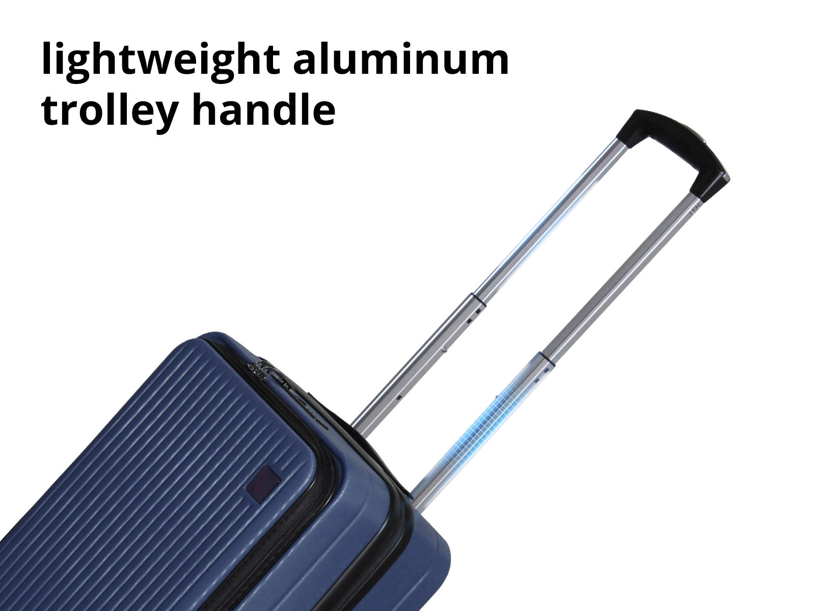 3-Piece Front Open Luggage Set – Blue