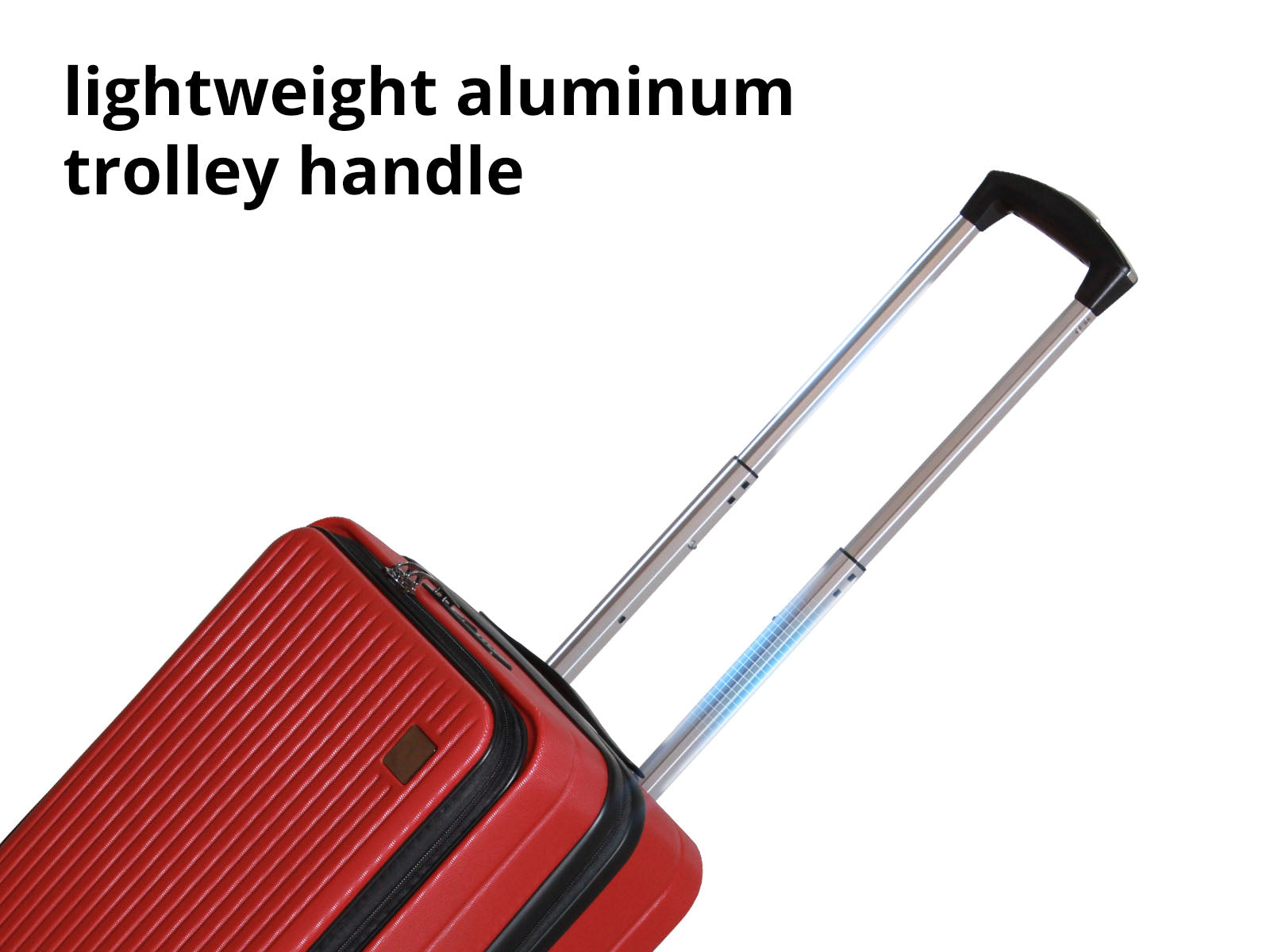 3-Piece Front Open Luggage Set – Wine Red