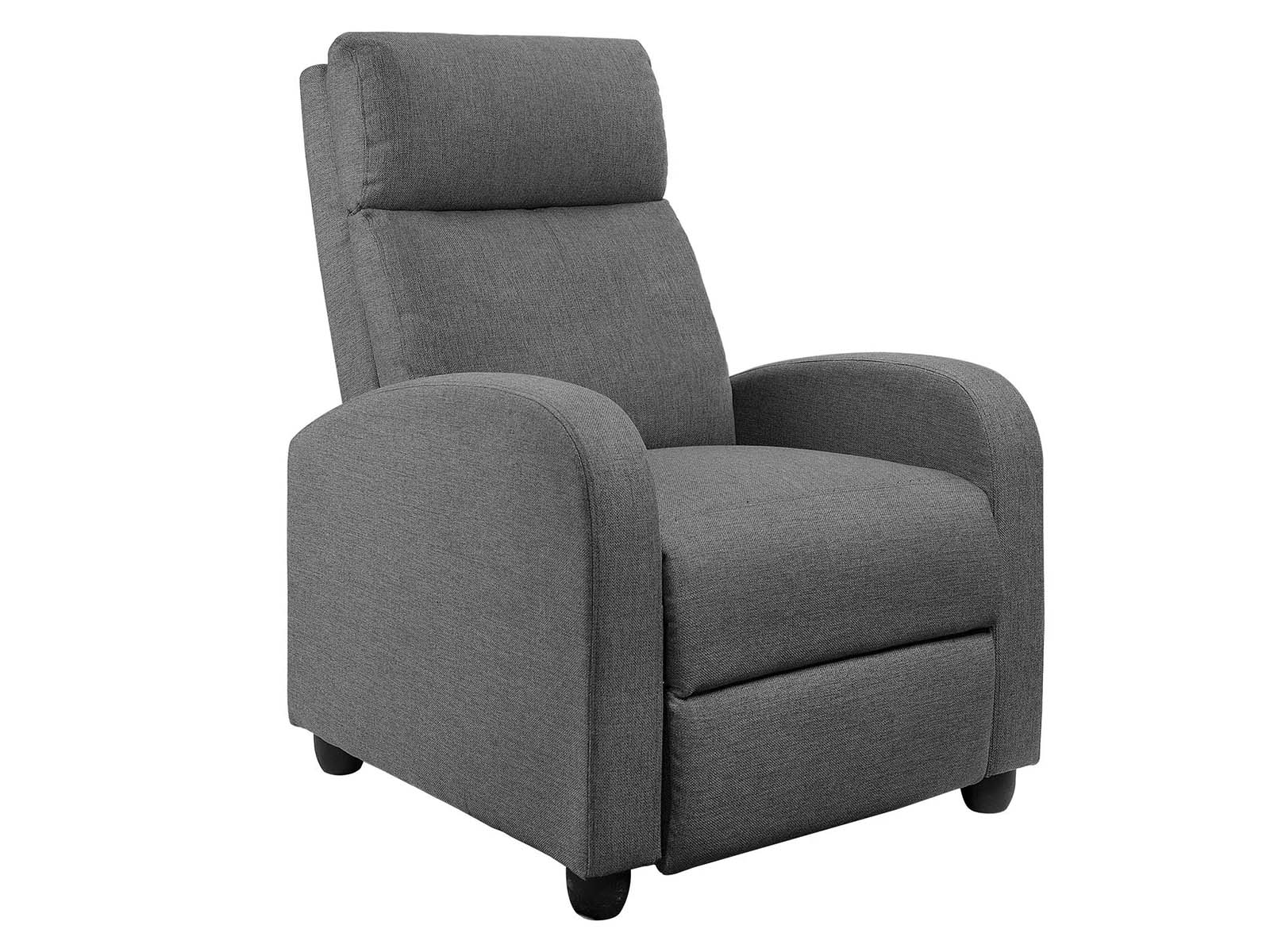 Austen Push Back Recliner Chair Linen - Grey