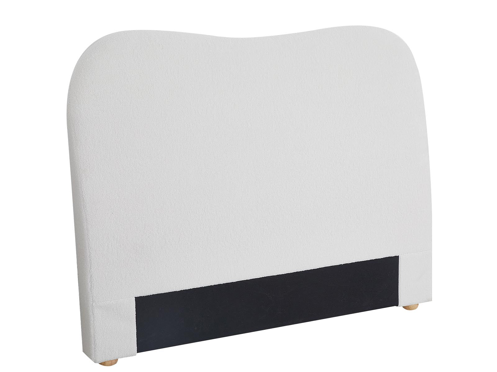 Alva Boucle Headboard White - Double