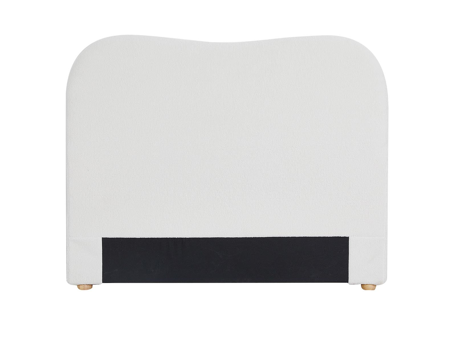 Alva Boucle Headboard White - Queen