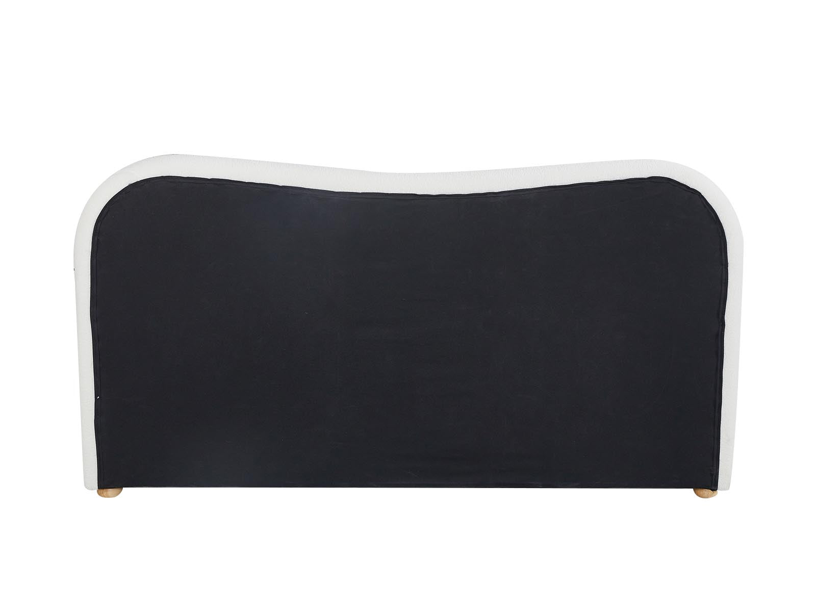 Alva Boucle Headboard White - Queen