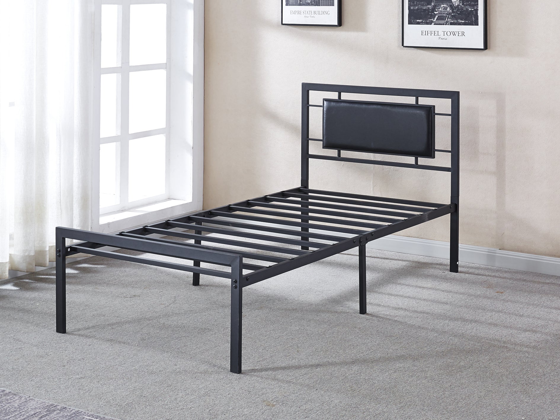 Dakota Metal Bed Frame & FIRM23 Mattress - Single