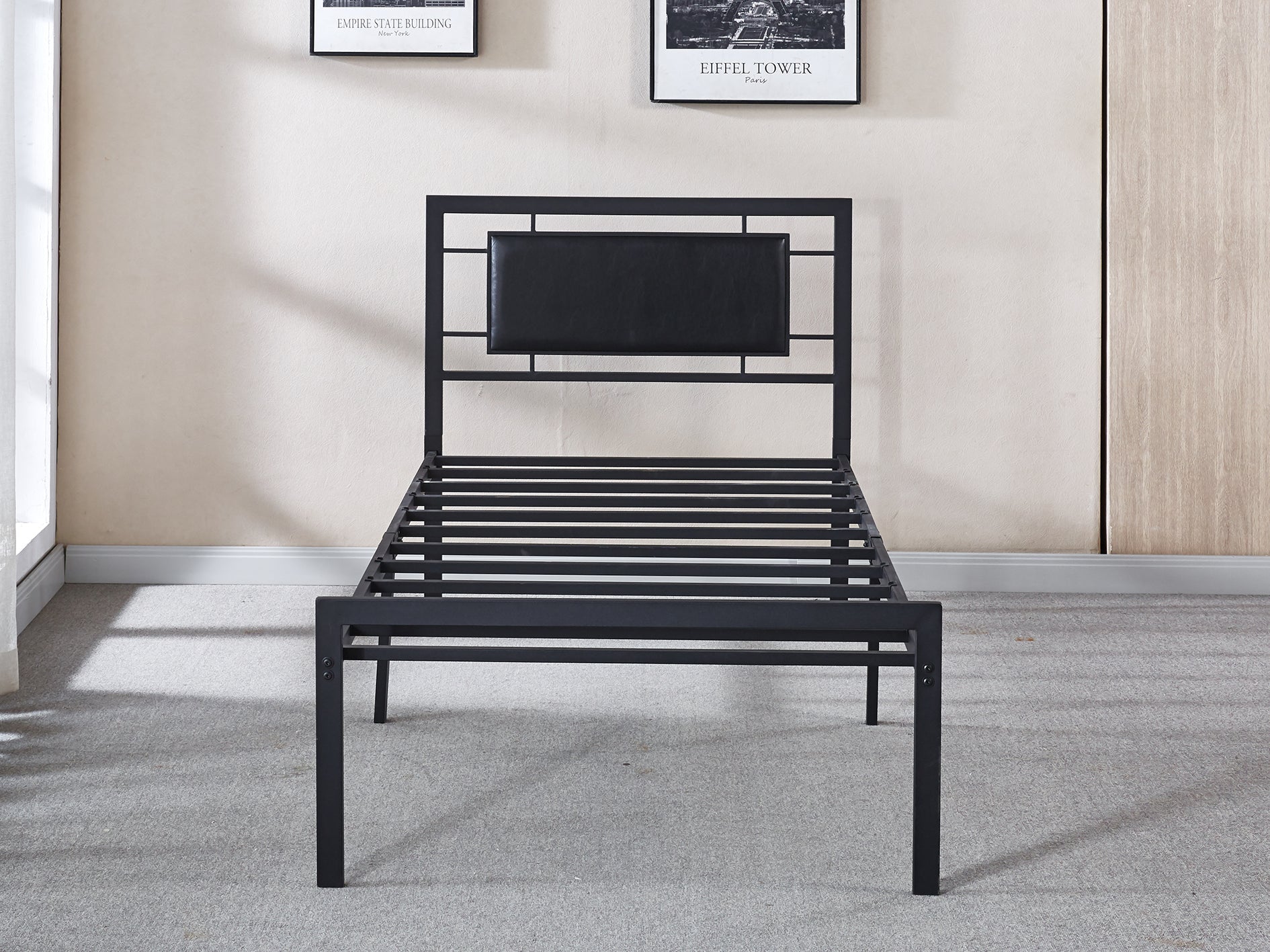 Dakota Metal Bed Frame & MEM 23 cm Mattress - Single