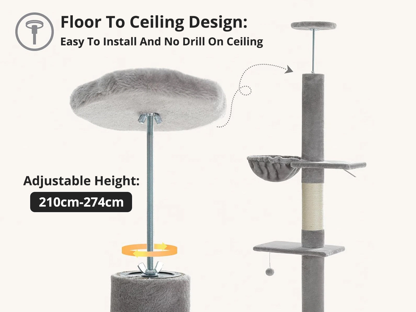 Cat Tree 210-274CM