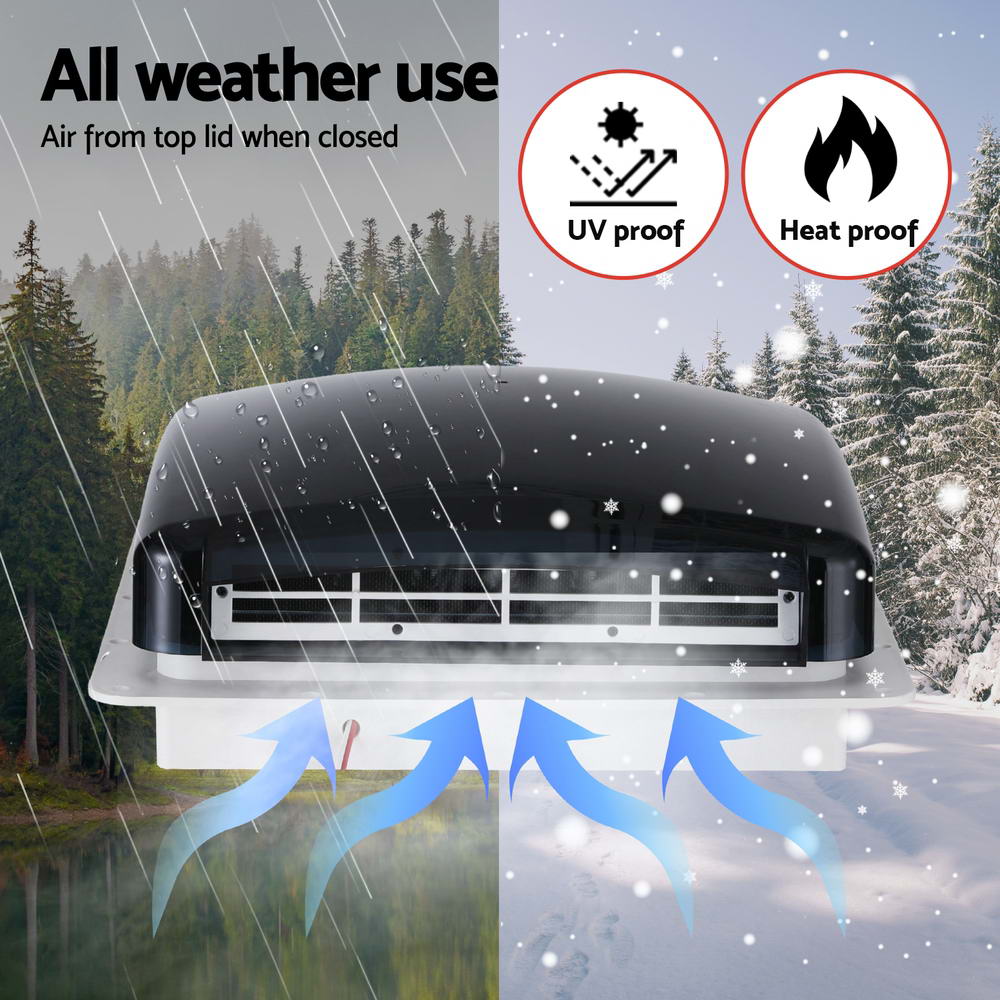 Caravan Air Vent Roof Hatch 12V Shower Fan Reversible Airlfow