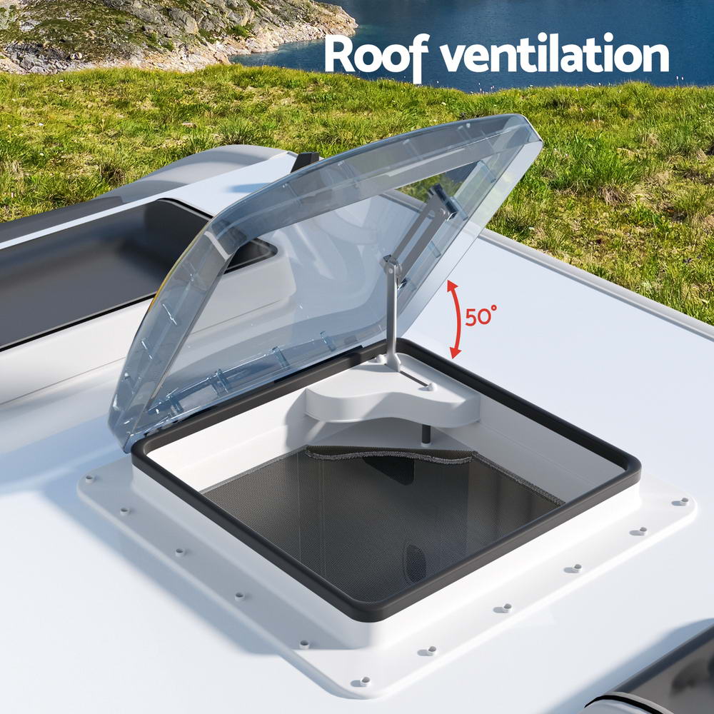 Caravan Roof Vent Air Exhaust Hatch RV Motorhome Camper White