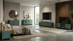 Cambre Green 3-Door Sideboard - 120 cm