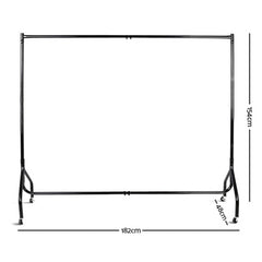 Artiss 6FT Clothe Racks Metal Garment Rolling Rail Hanger Stand Portable