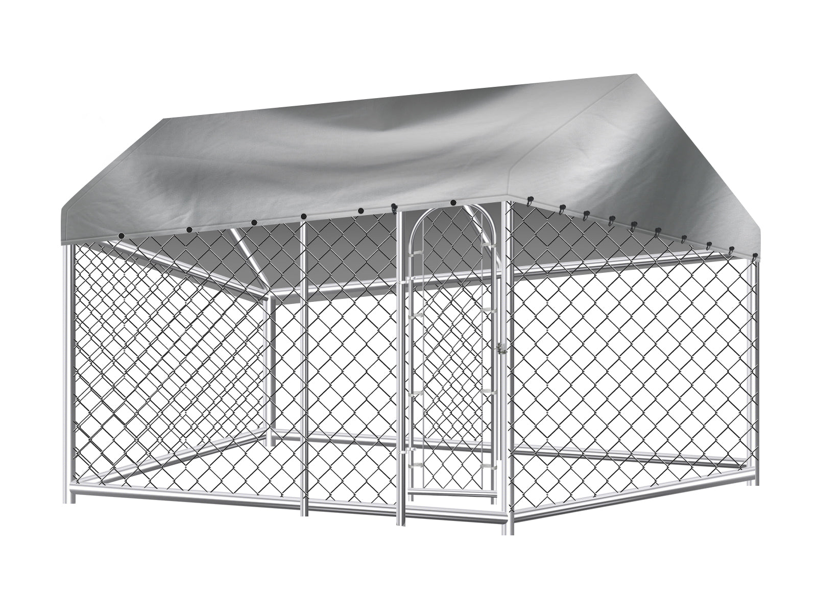 Dog Run with Roof - 4m x 2.3m x 2.3m