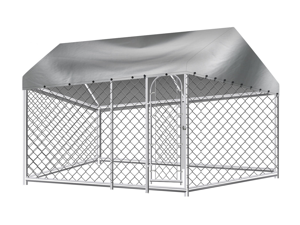 Dog Run with Roof - 4m x 2.3m x 2.3m