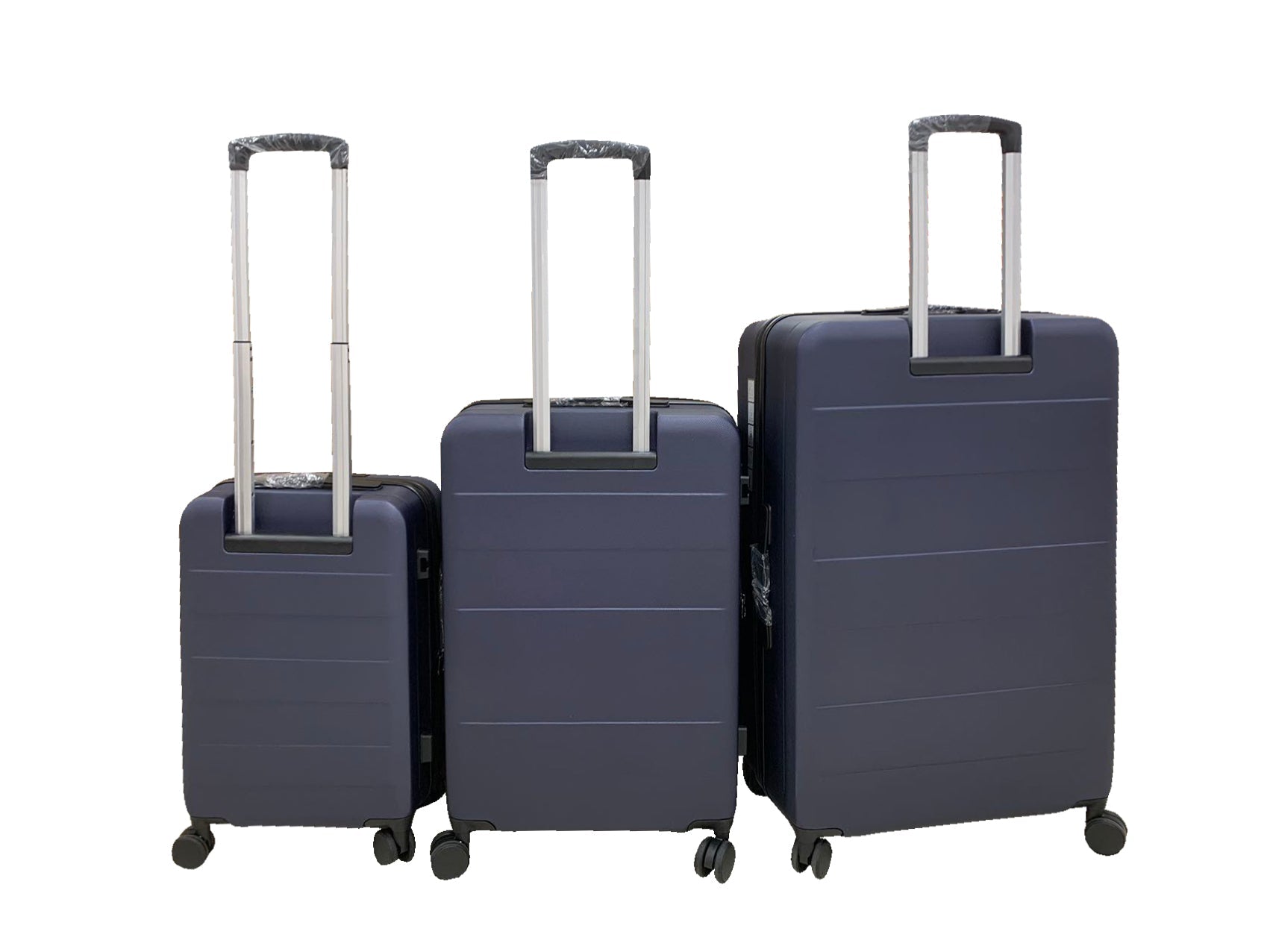 3-Piece Front Open Luggage Set – Blue