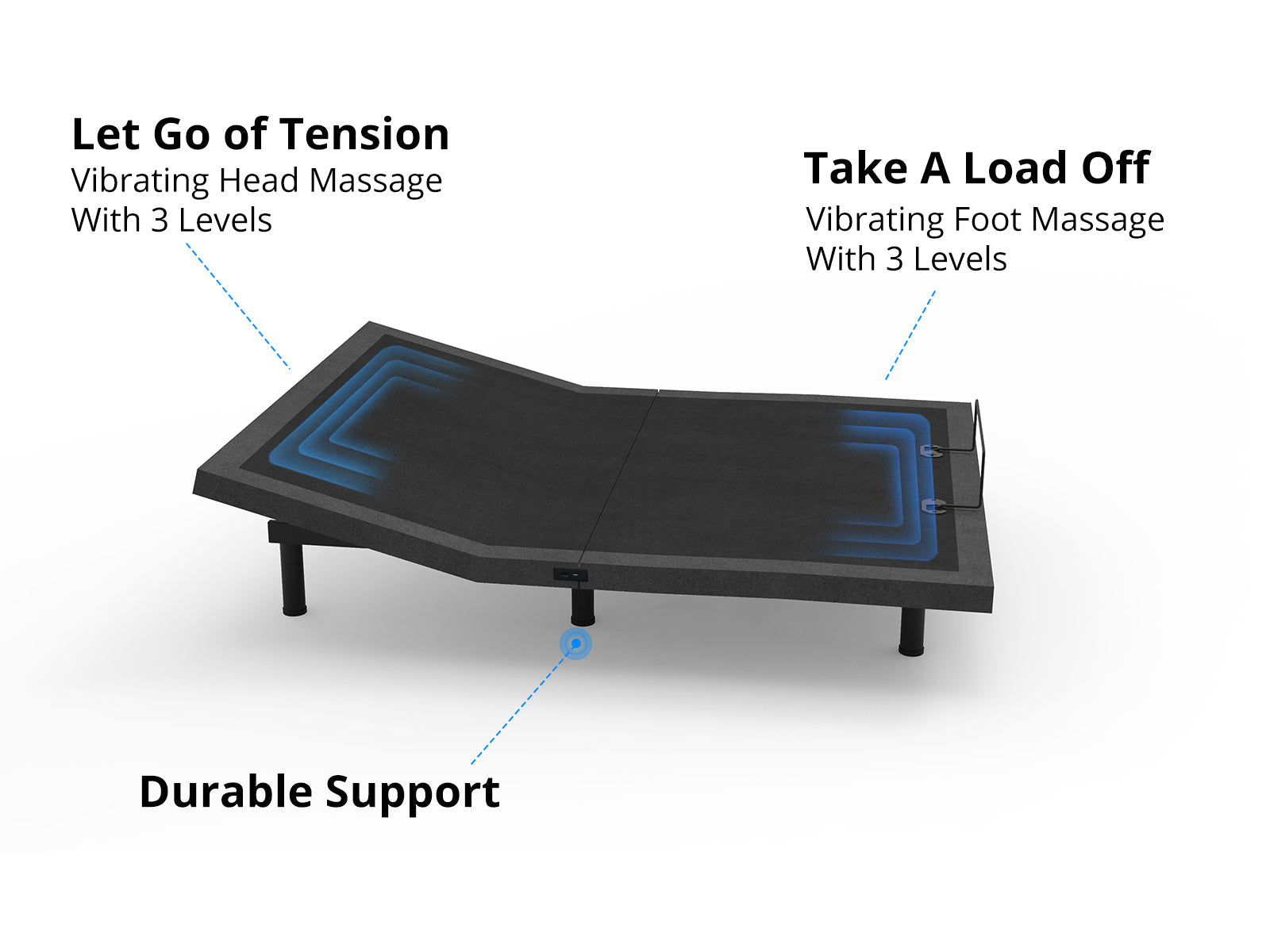 Aqua200M Electric Bed Base - Single