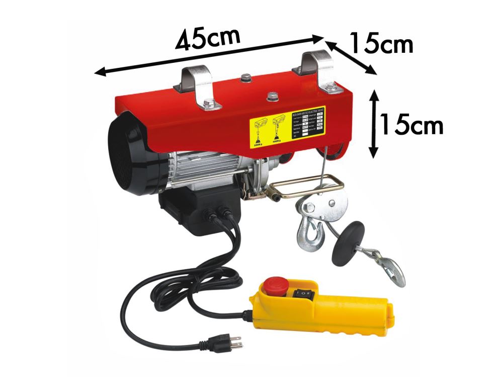 300/600kg Electric Hoist Winch with Lifting Cable