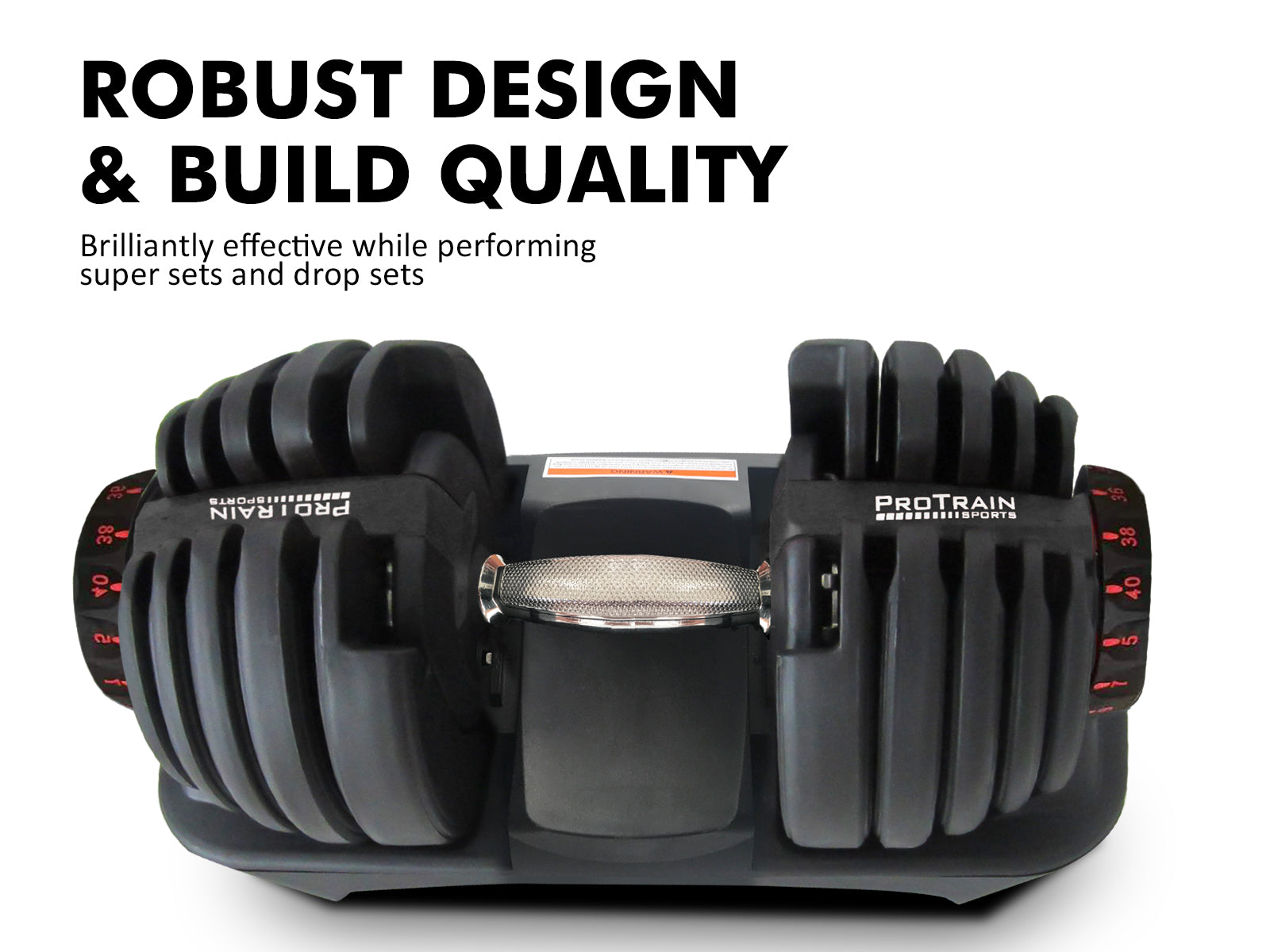 Adjustable Dumbbell Set Black - 40 kg (Set of 2)