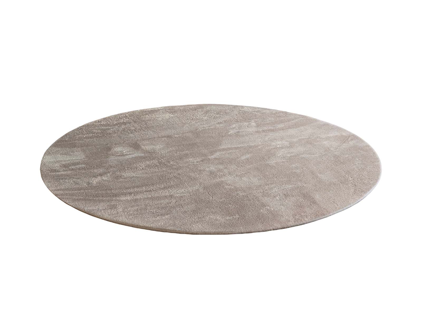 Angola Floor Rug Round 115cm - Light Brown