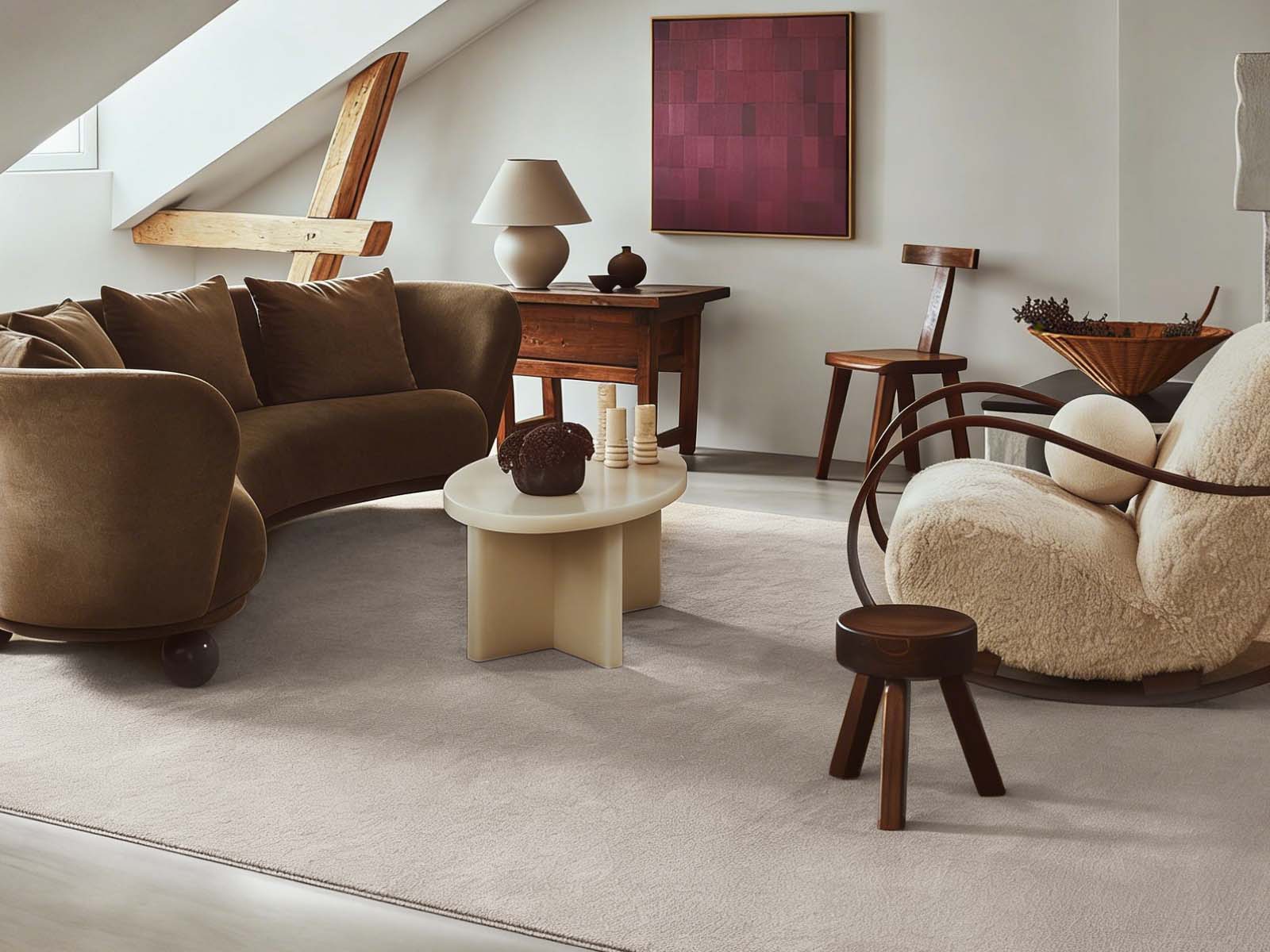Angola Floor Rug 160cm x 230cm - Light brown