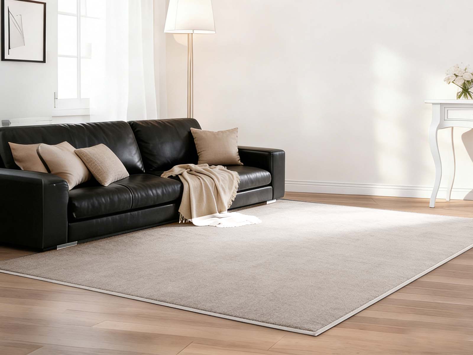 Angola Floor Rug 200cm x 230cm - Light brown