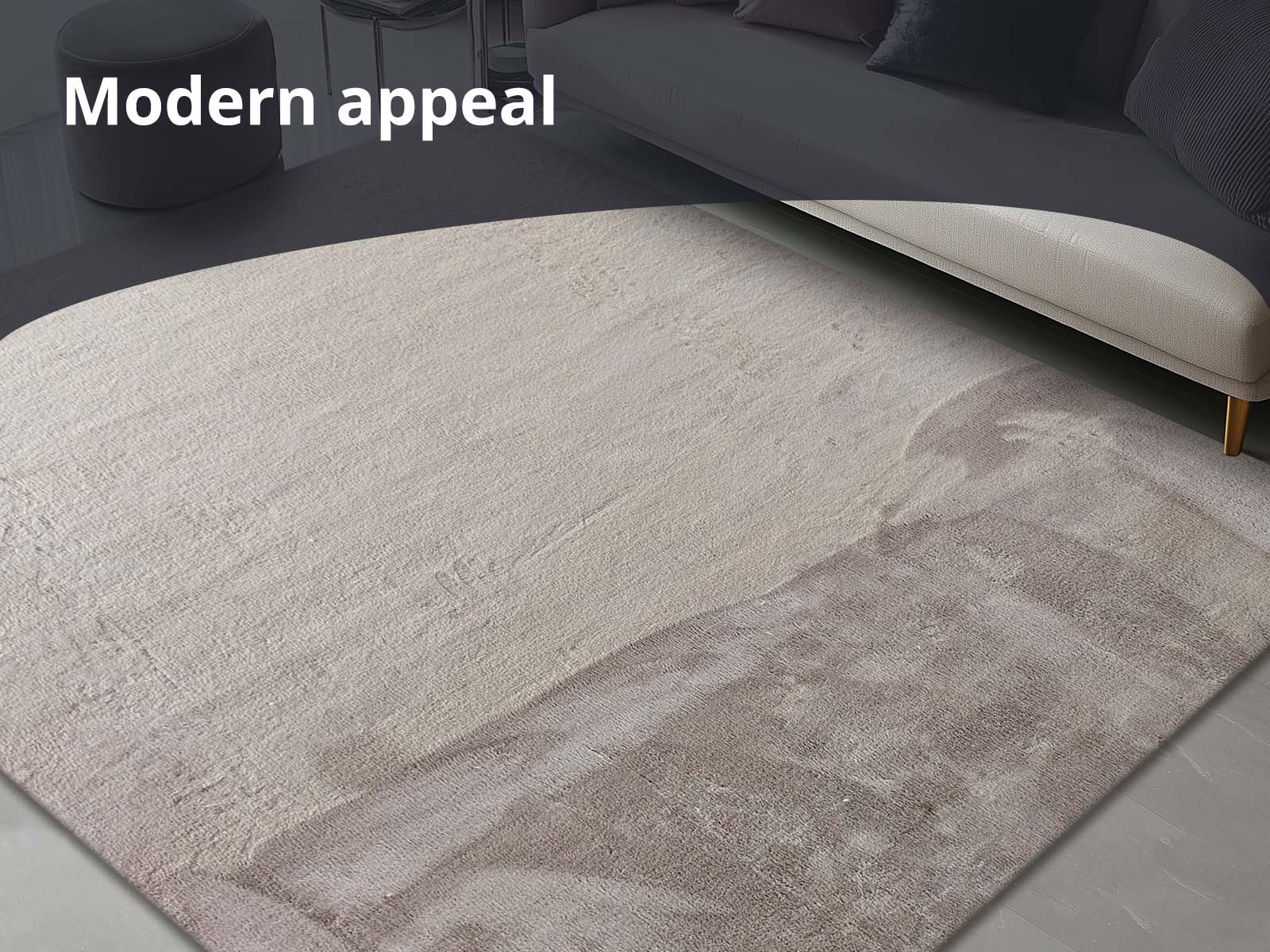 Angola Floor Rug 200cm x 230cm - Light brown